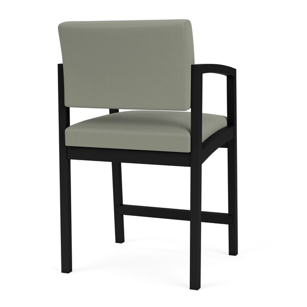 Lenox Steel Hip Chair Metal Frame, Black, OH Eucalyptus Upholstery